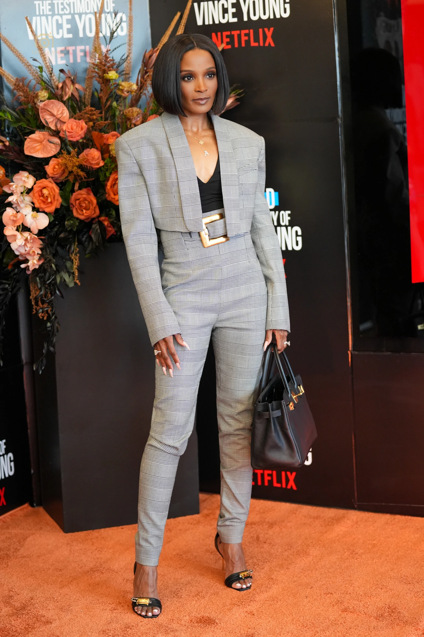 Guest portrait with the Vince Young documentary premiere display