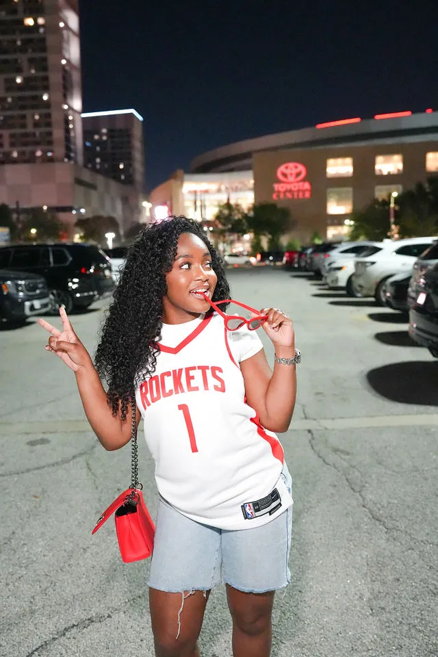 Houston Rockets lifestyle portrait at night
